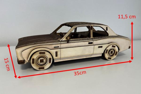 Ford Escort MK1 `70 als 3D Großmodell  - Abmessungen